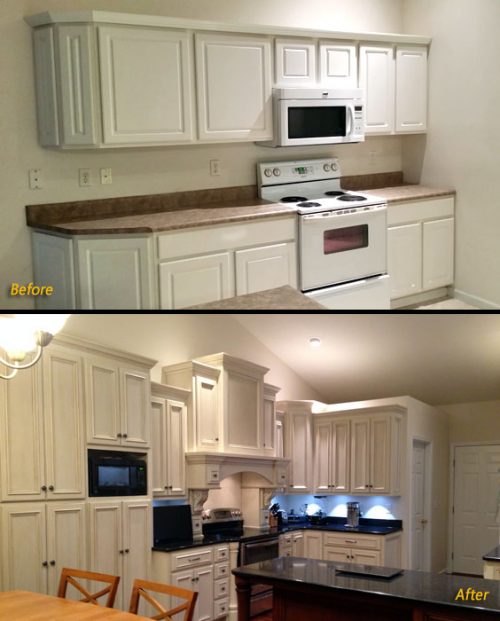 White Kitchen Makeover – Randall Cabinets & Design